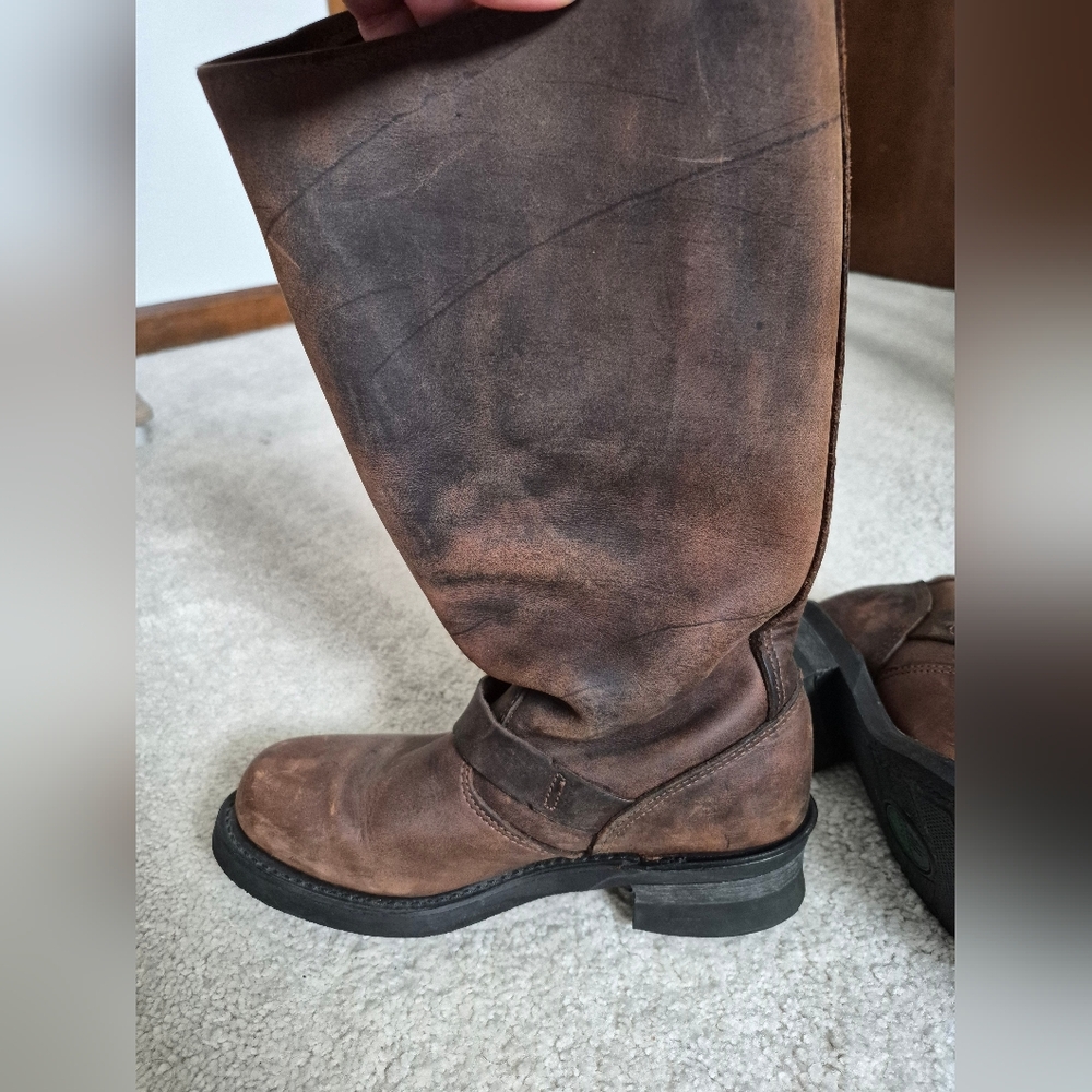 Frye Dark Brown Leather Women's Boots - Picture 11 of 12